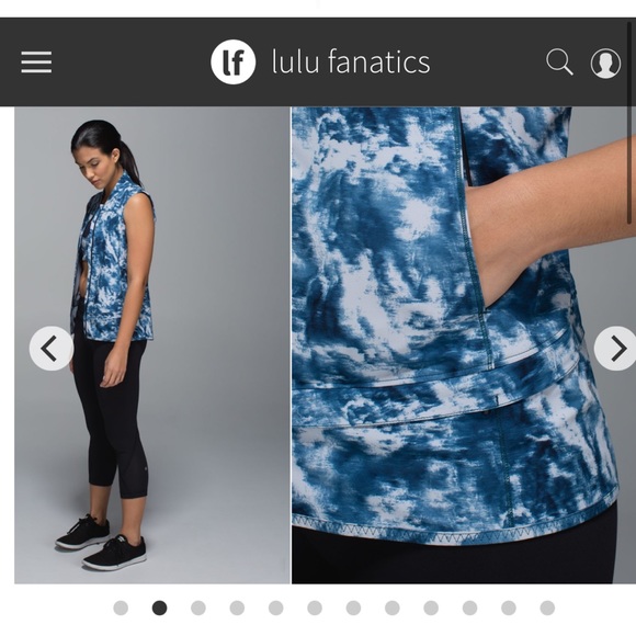 NWT Lululemon Light Speed ultralight vest blue/light gray size 8 - Picture 7 of 15